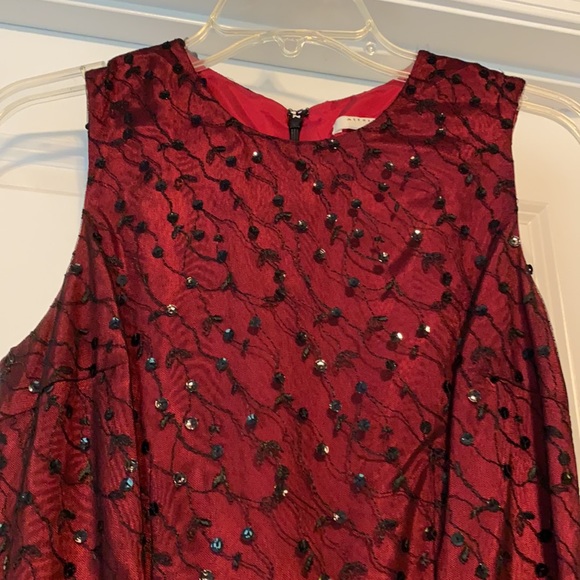 Women’s red and black sequin dress Size 2. Alexia Admor brand - Picture 2 of 6